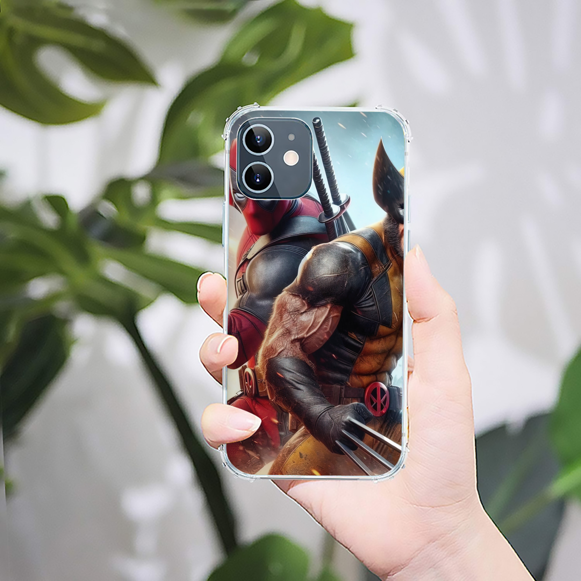 （画像用） Deadpool デッドプール 【iPhone 12シリーズ対応】透明スマホケース（クリアソフトケース）